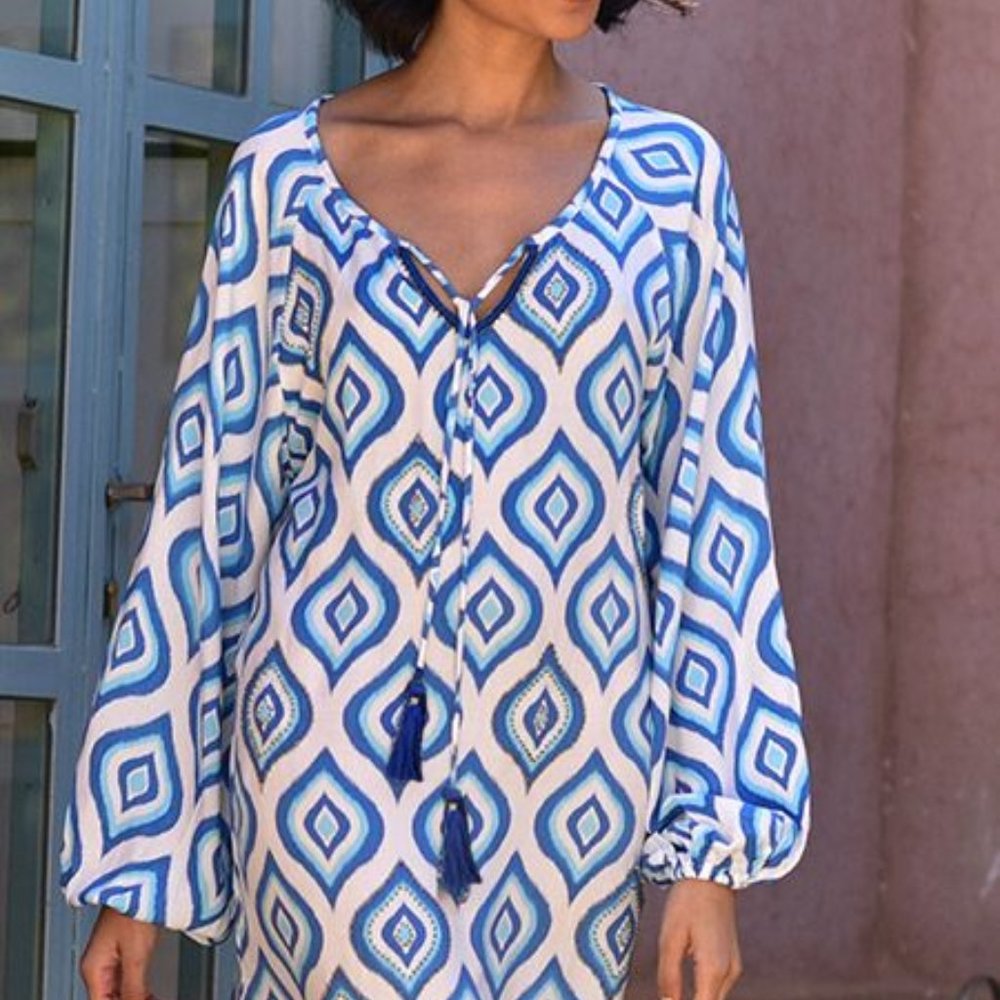 java blue kaftan